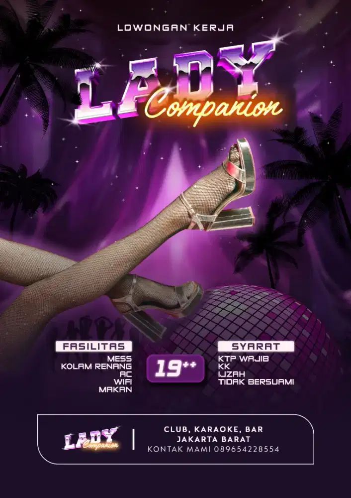 LOWONGAN LADIES - RESMI