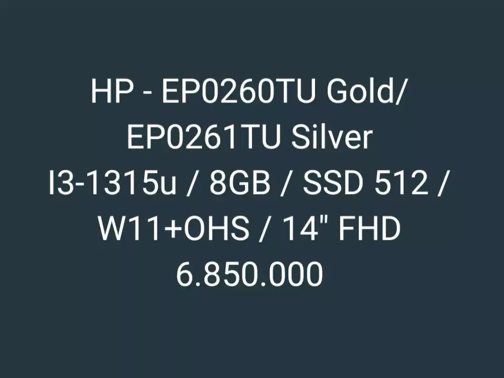 HP - EP0260TU Gold/EP0261TU Slv