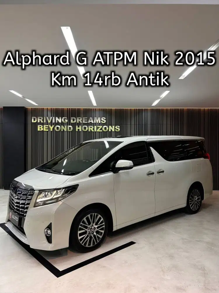Toyota Alphard 2.5 G ATPM 2015 Putih Km14rb B1278LK