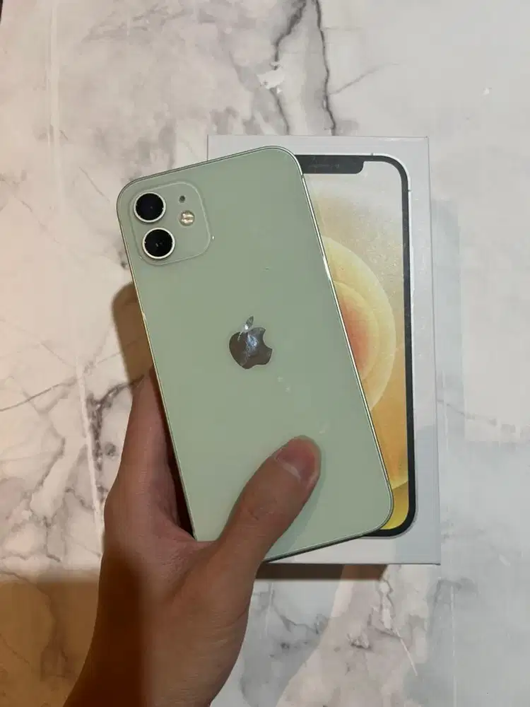 iPhone 12 64GB Green Mulus Siap Pakai Box Tidak Sesuai Warna