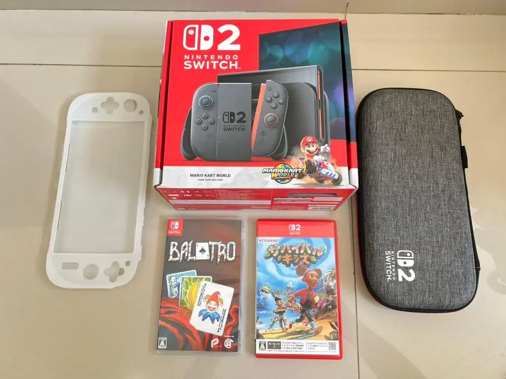 Nintendo Switch 2 SG + 2 kaset dan banyak bonus