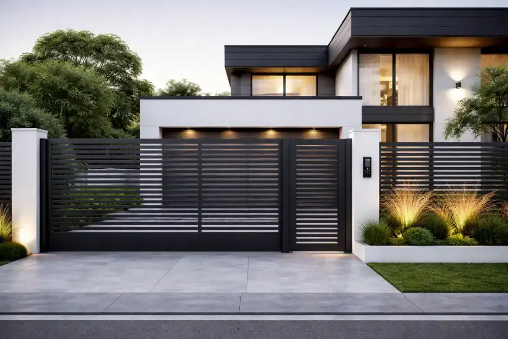 Gerbang pagar pintu semua bahan besi