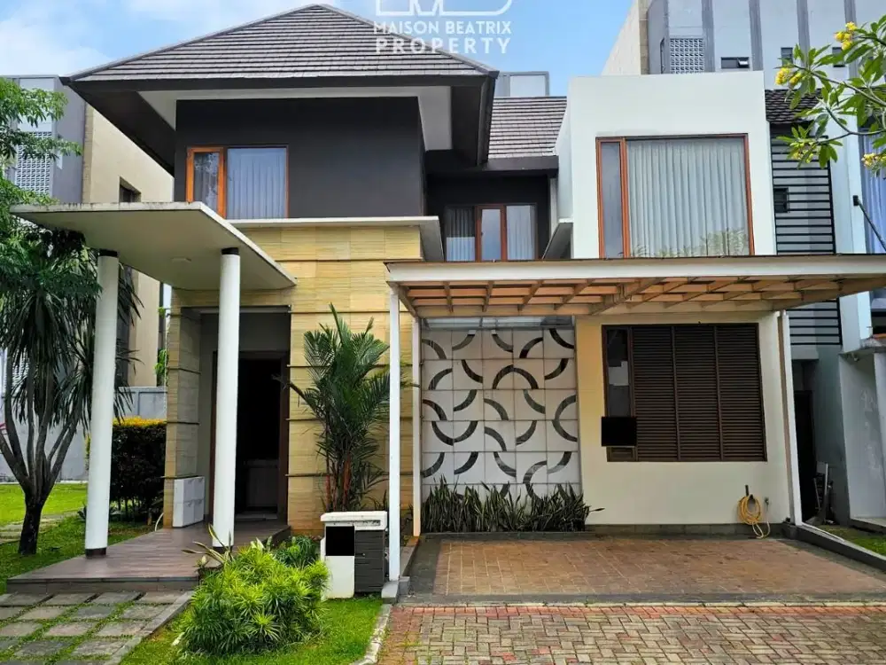 DISEWAKAN RUMAH FURNISH RAPIH SIAP HUNI DI FORESTA CLUSTER PRIMAVERA BSD
