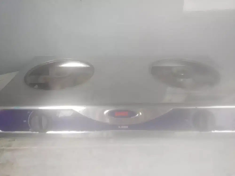 kompor gas sanex 2 tungku apa adanya..