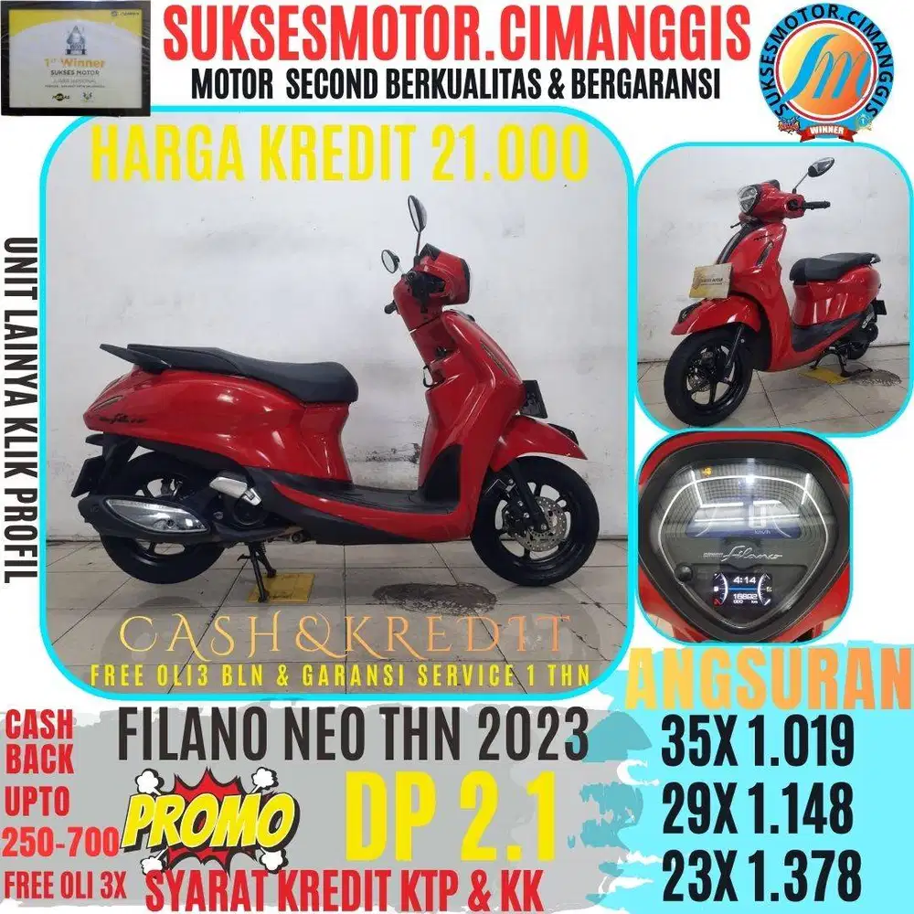 FILANO NEO CASHBACK UPTO700RIBUAN FREE OLI3X BERGARANSI