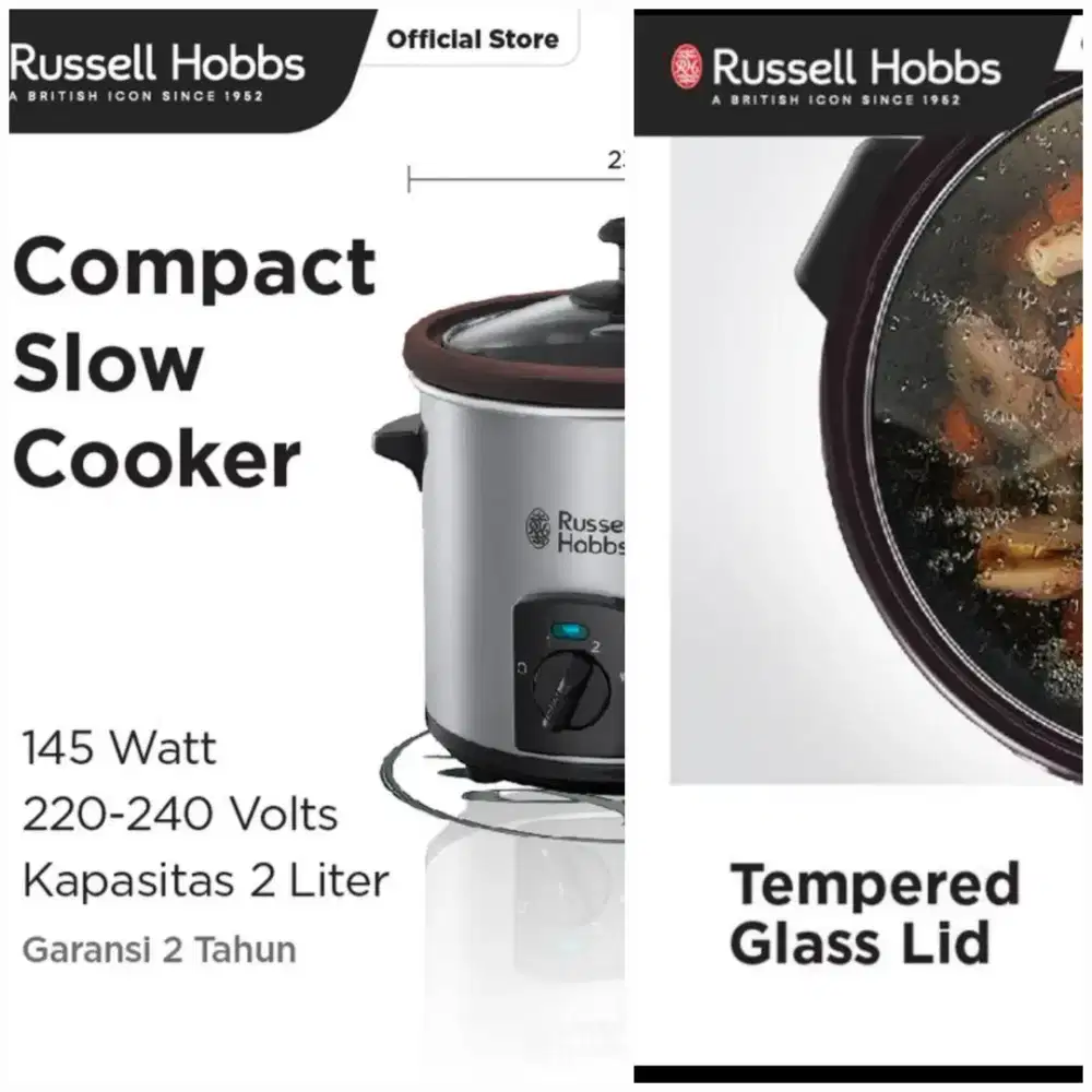 Slow Cooker Russel Hobbs 2 Liter