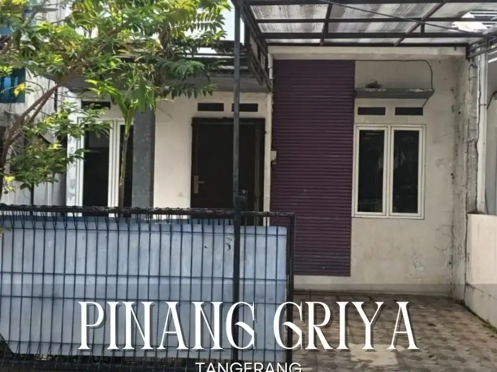 Dijual Rumah Ngantong Dalam Komplek di Pinang Griya Tangerang