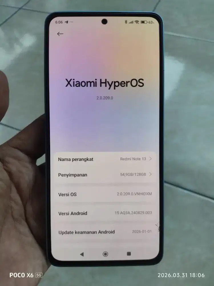 Redmi Note 13 ram 8/128