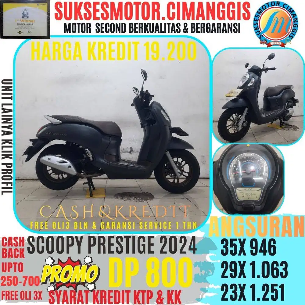 SCOOPY PRESTIGE CASHBACK UPTO700RIBUAN FREEOLI3 X TERMURAH BERGARANSI