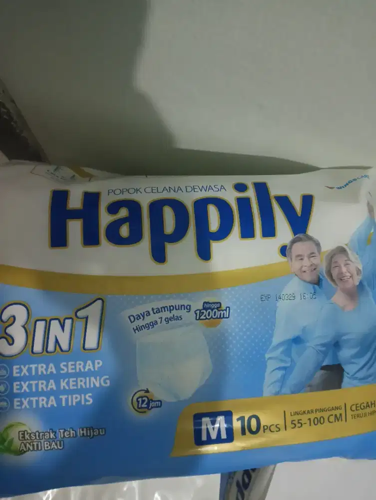 Popok Dewasa merk Happily size M L Xl