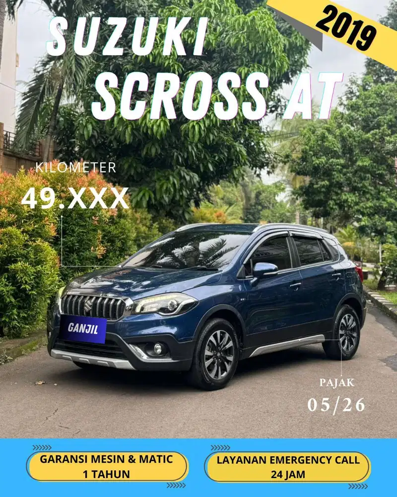 SUZUKI SX4 SCROSS 2019 AT MATIC GENAP