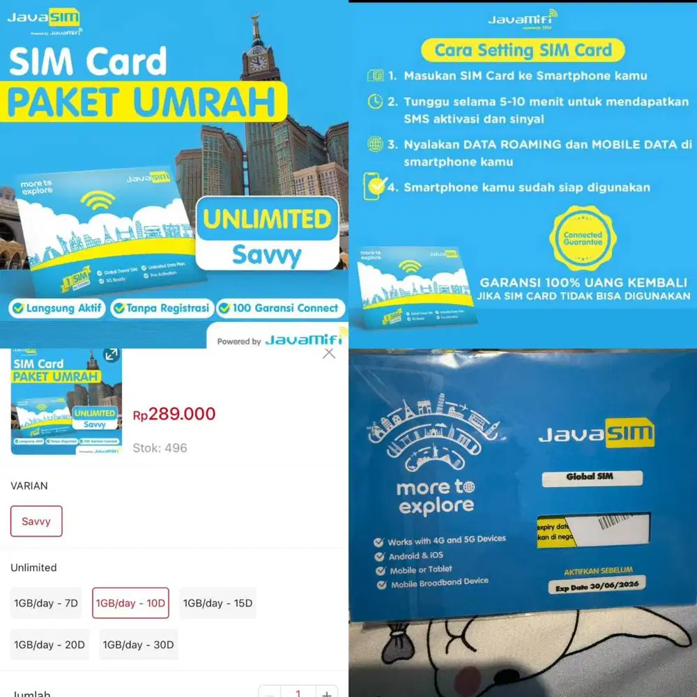 DI JUAL 2 PCS SIMCARD JAVASIM