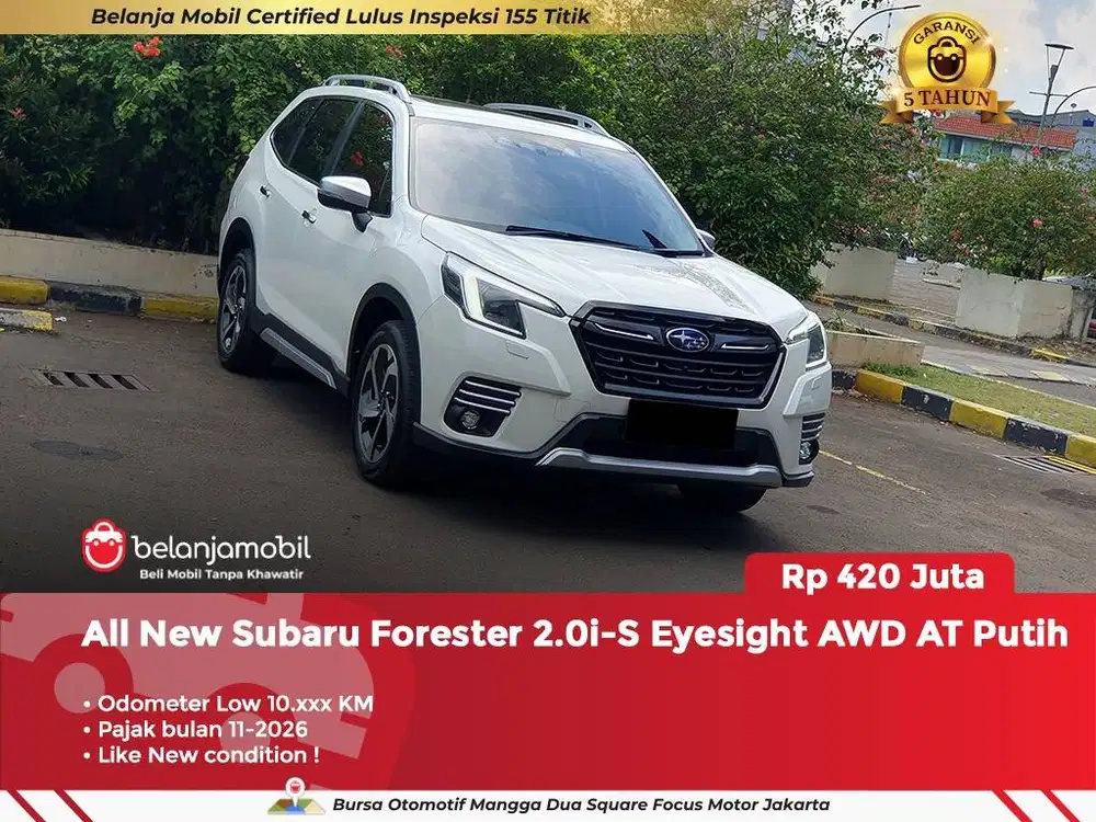 [ GARANSI 5TH ] Subaru Forester 2.0i-S Eyesight AWD AT 2024 2025