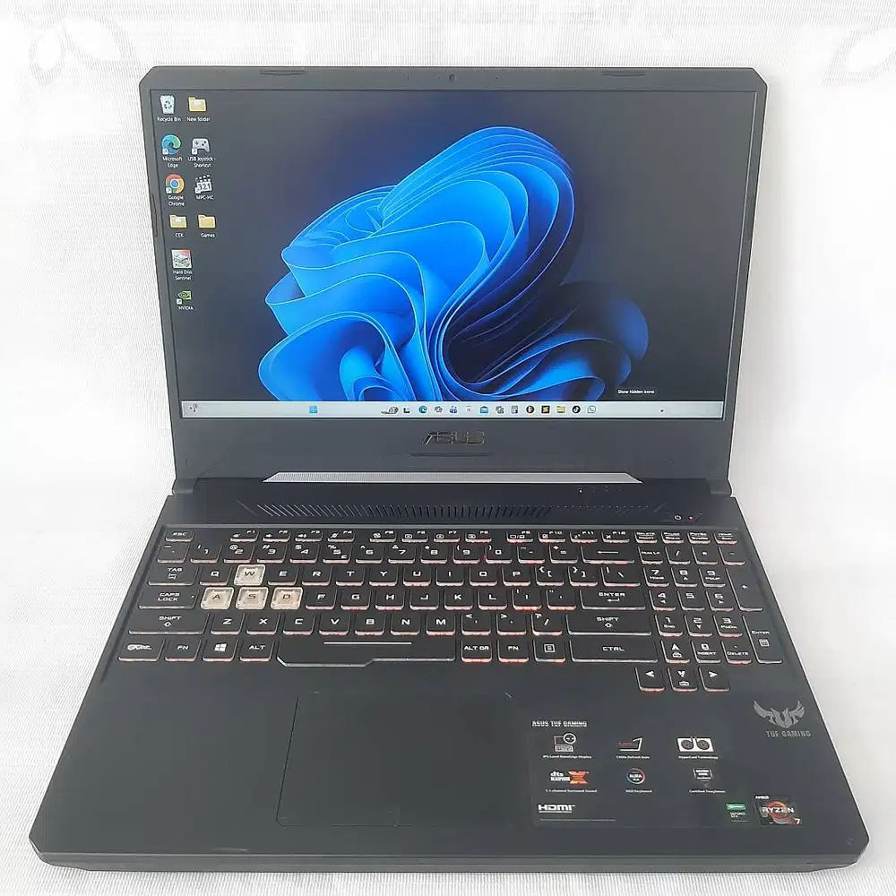 GAMING ASUS TUF FX505D AMD RYZEN 7 3750H RAM 16GB SSD512GB VGA GTX1050