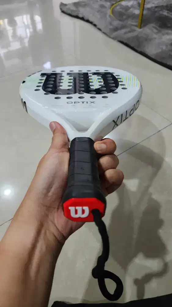 Raket padel murah Wilson optix white 2025 like new