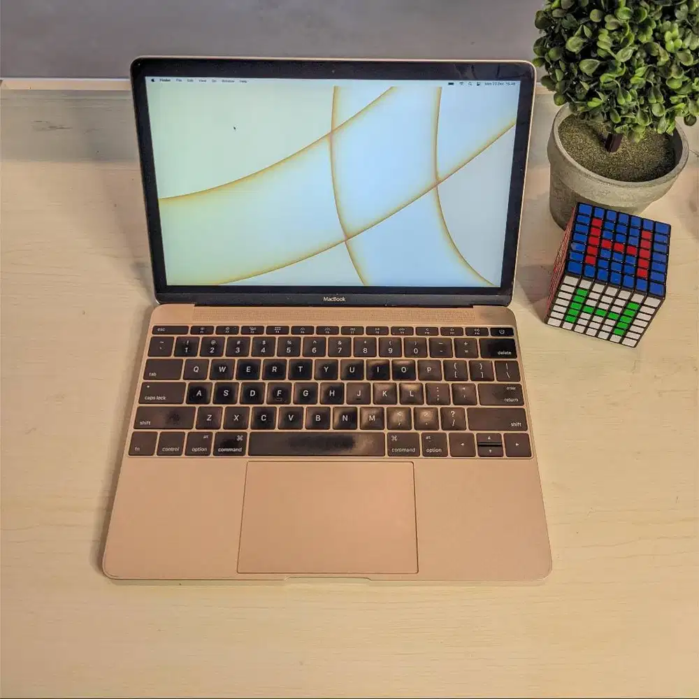 Macbook 12 )2016) Gold Mulus Siap Pakai Core M5 Ram 8GB SSD 500GB