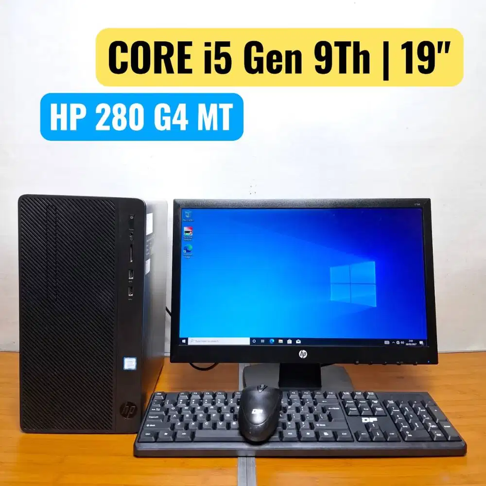 PAKET PC HP CORE i5 Gen 9 + MONITOR 19IN MURAH