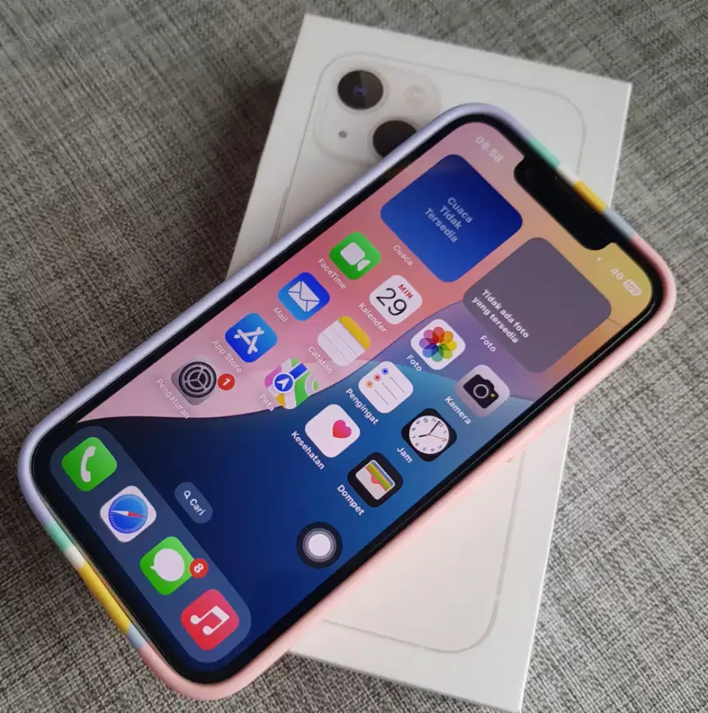 iPhone 13 Mini 256 inter alloperator mlus lengkap terawat