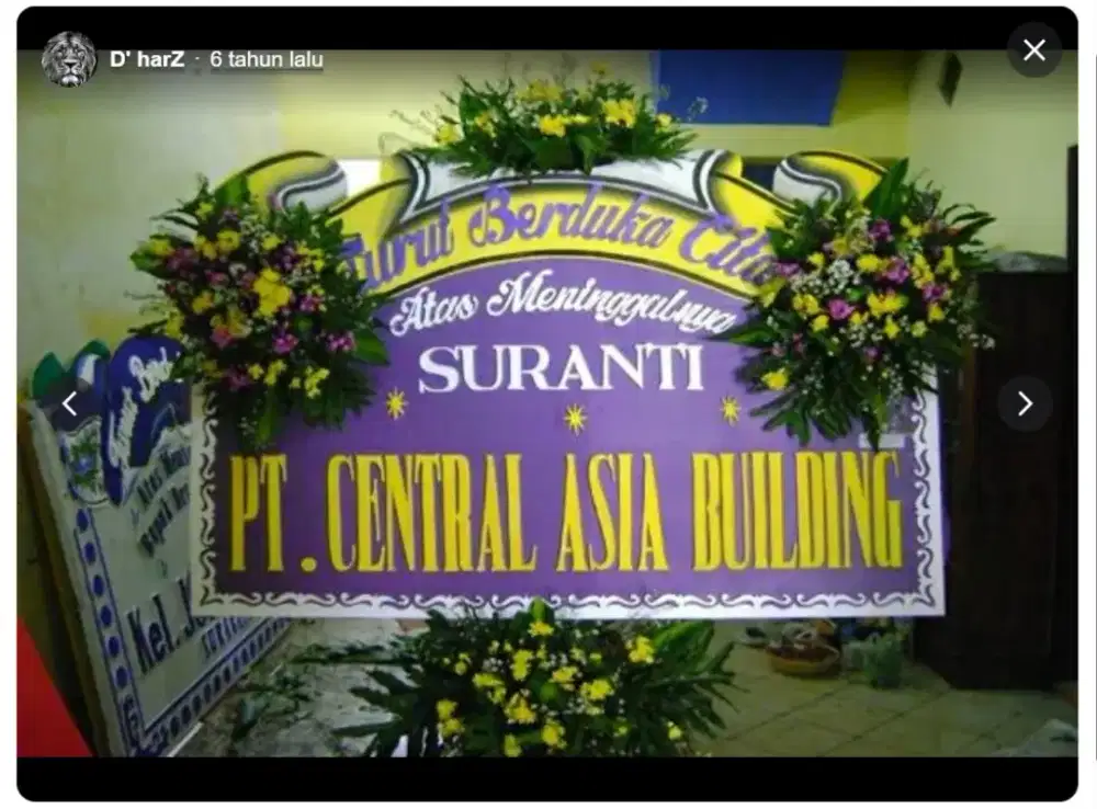 karangan papan bunga