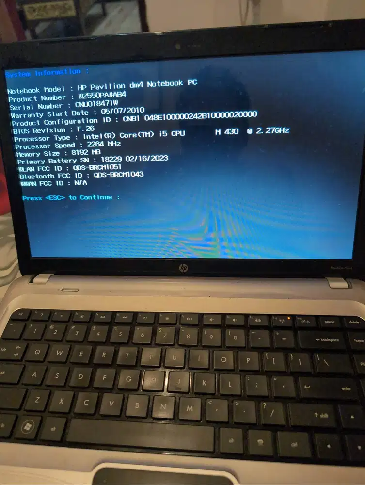 Laptop HP pavilion