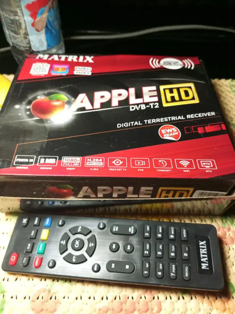 Set box tv merek MATRIX APPLE DVB -T2