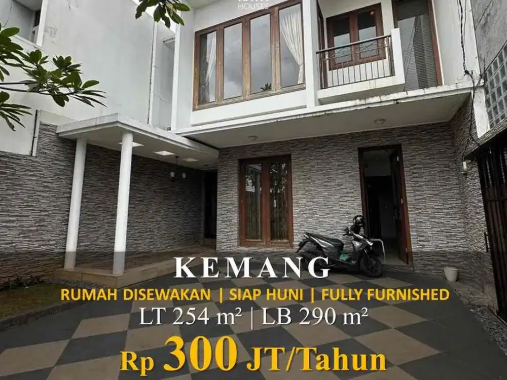 Disewakan Rumah Siap Huni Kondisi Sangat Bagus Fully Furnished di Kemang