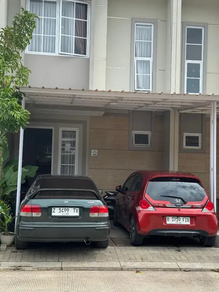 Rumah minimalis 2 lantai semi furnished di telukjambe timur karawang