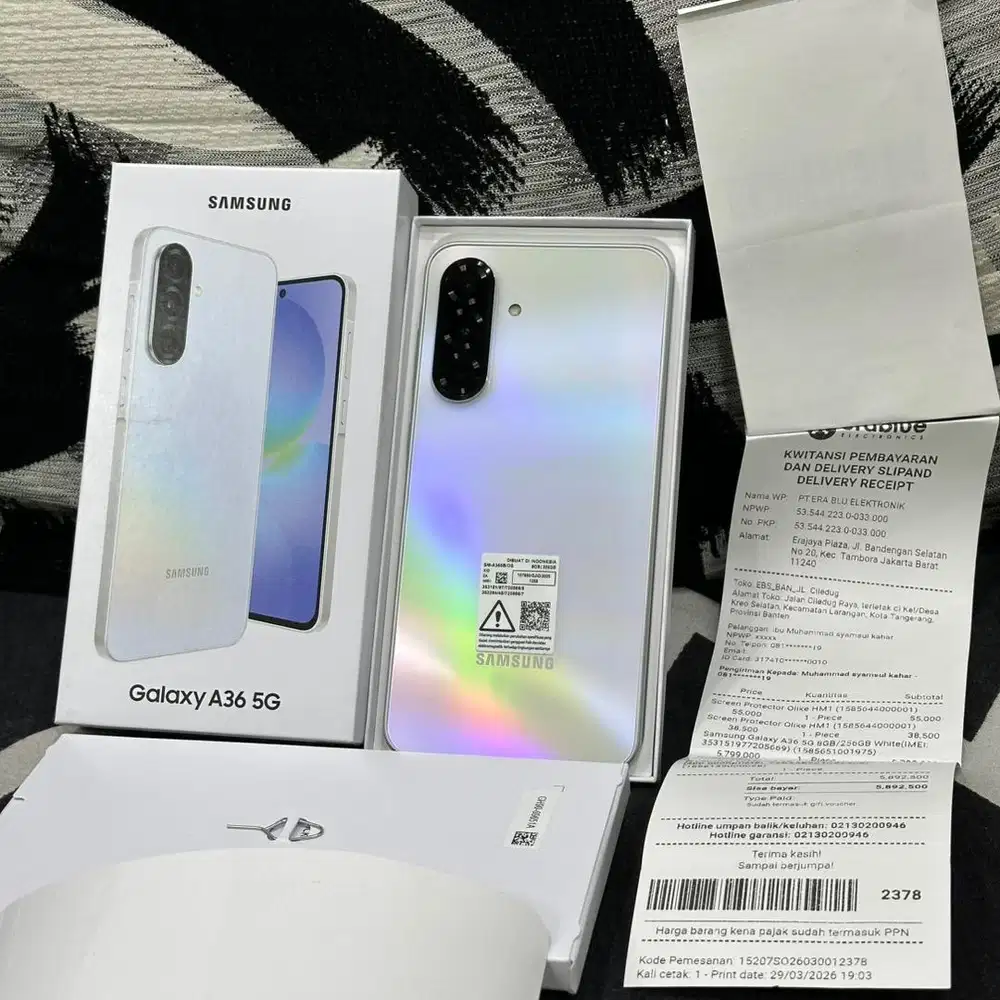 Samsung A36 5G A. White 8/256 GB Resmi