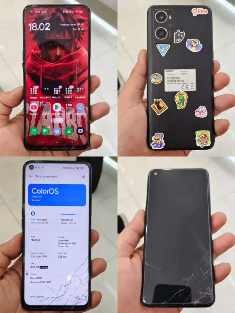 OPPO A96 RAM 8+8/256 HP+CASAN