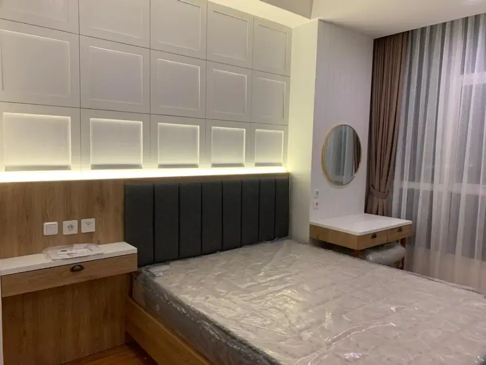 Sewa Apartemen Roseville Soho & Suite BSD – 2 BR Eksklusif Baru Murah Fully Furnished Electronic