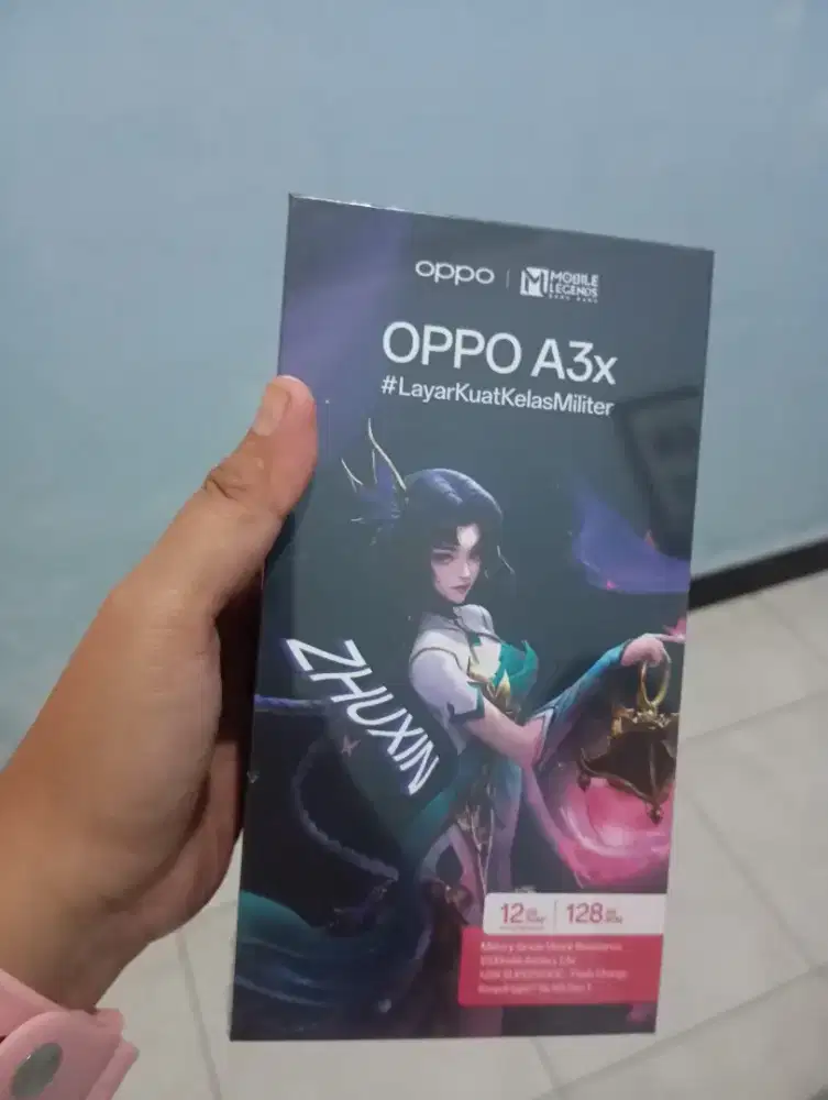 Dijual Oppo A3x Baru masih segel Ram 12/128 warna merah nebula