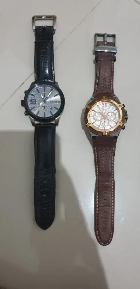 Jam tangan cerruti & diesel original