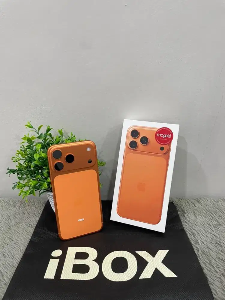 IPhone 17 ProMax 256GB iBox Cosmic Orange mulus Fullset Ori BH 100%Grs
