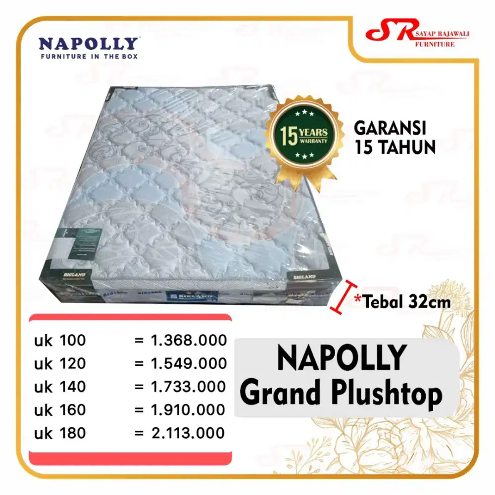 Kasur Springbed Bigland Grand Plushtop Murah Area Jogja (dwi)