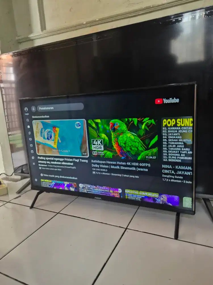 Led TV 32 Aqua Android digital siap pakai