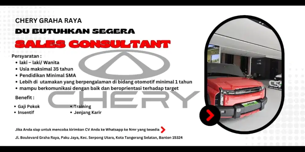 Lowongan Sales Consultant