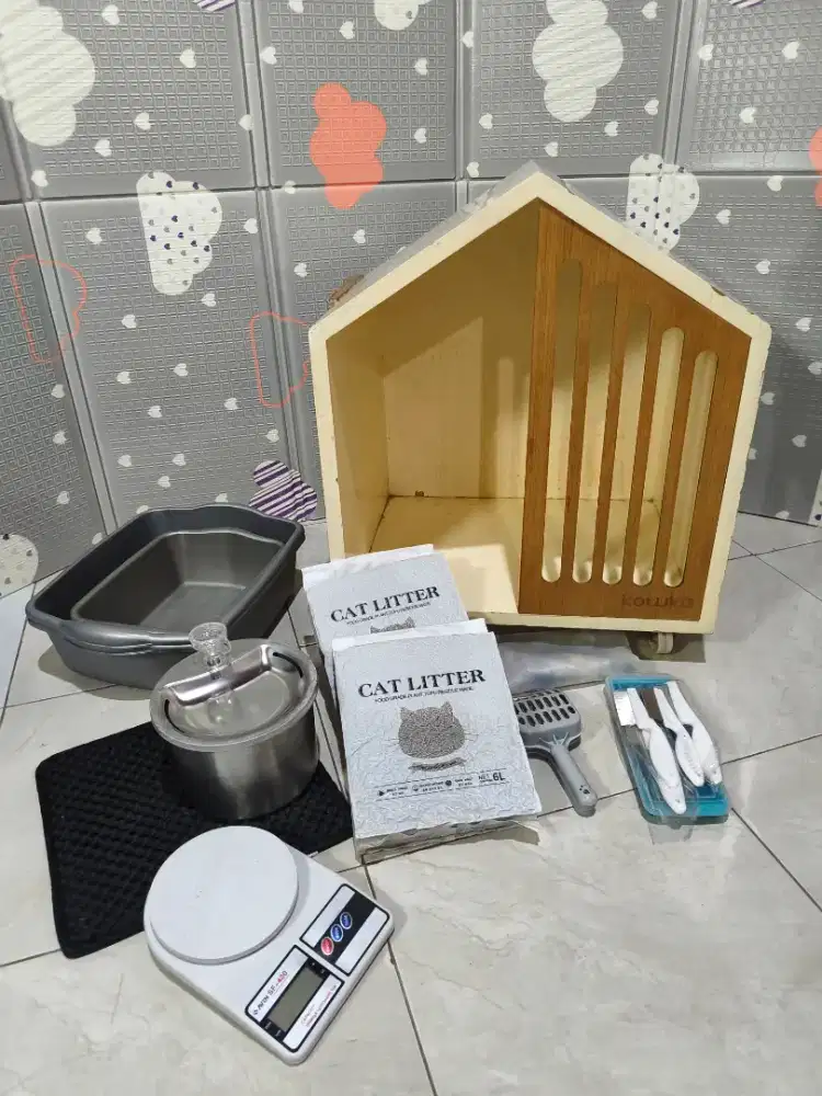 Rumah Kucing dan perlengkapannya