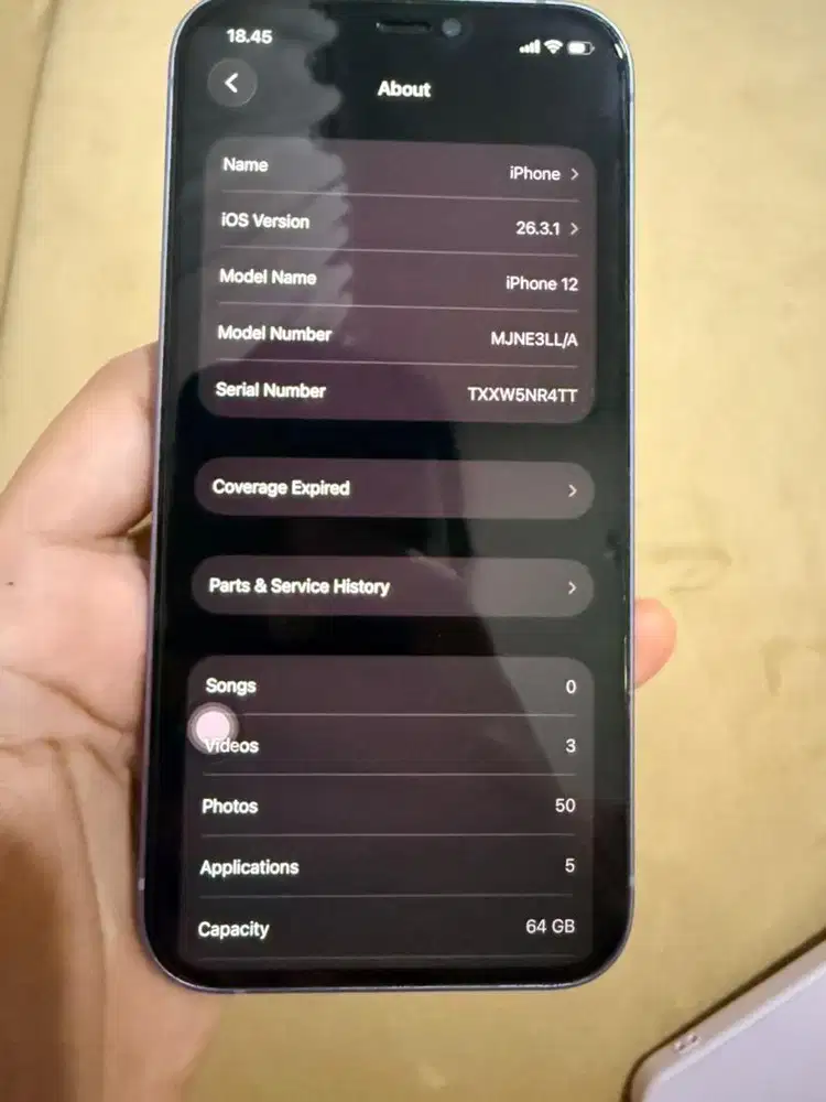 Iphone 12 64 GB Second - Pemakaian Pribadi