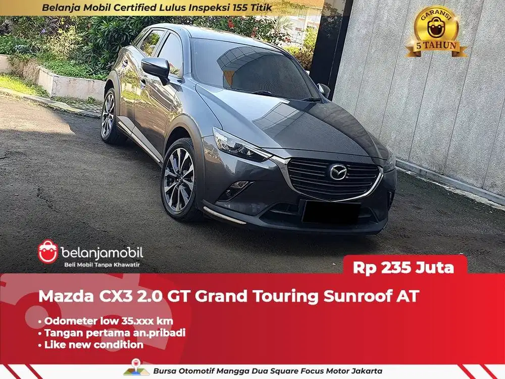 [ GARANSI 5TH ] Mazda CX-3 CX3 CX 3 2.0 GT Sunroof 2019 2020
