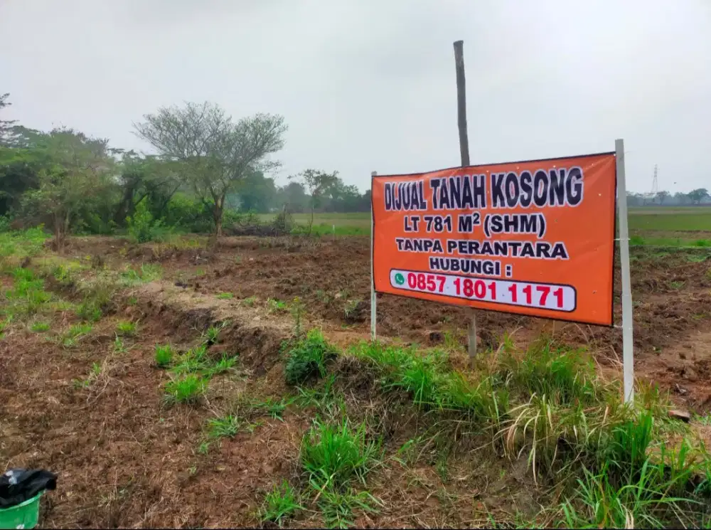 Jual tanah pribadi luas 781 m2