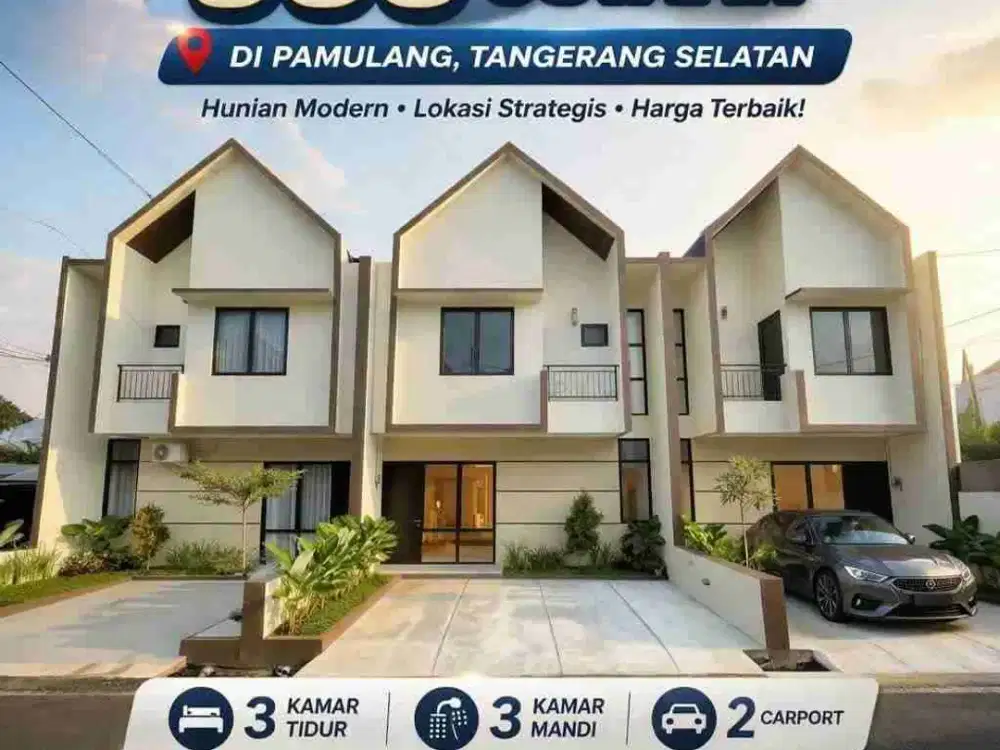 Rumah Baru Di Pamulang Pondok Benda Tangerang Selatan, Tangsel bisa KPR, Murah