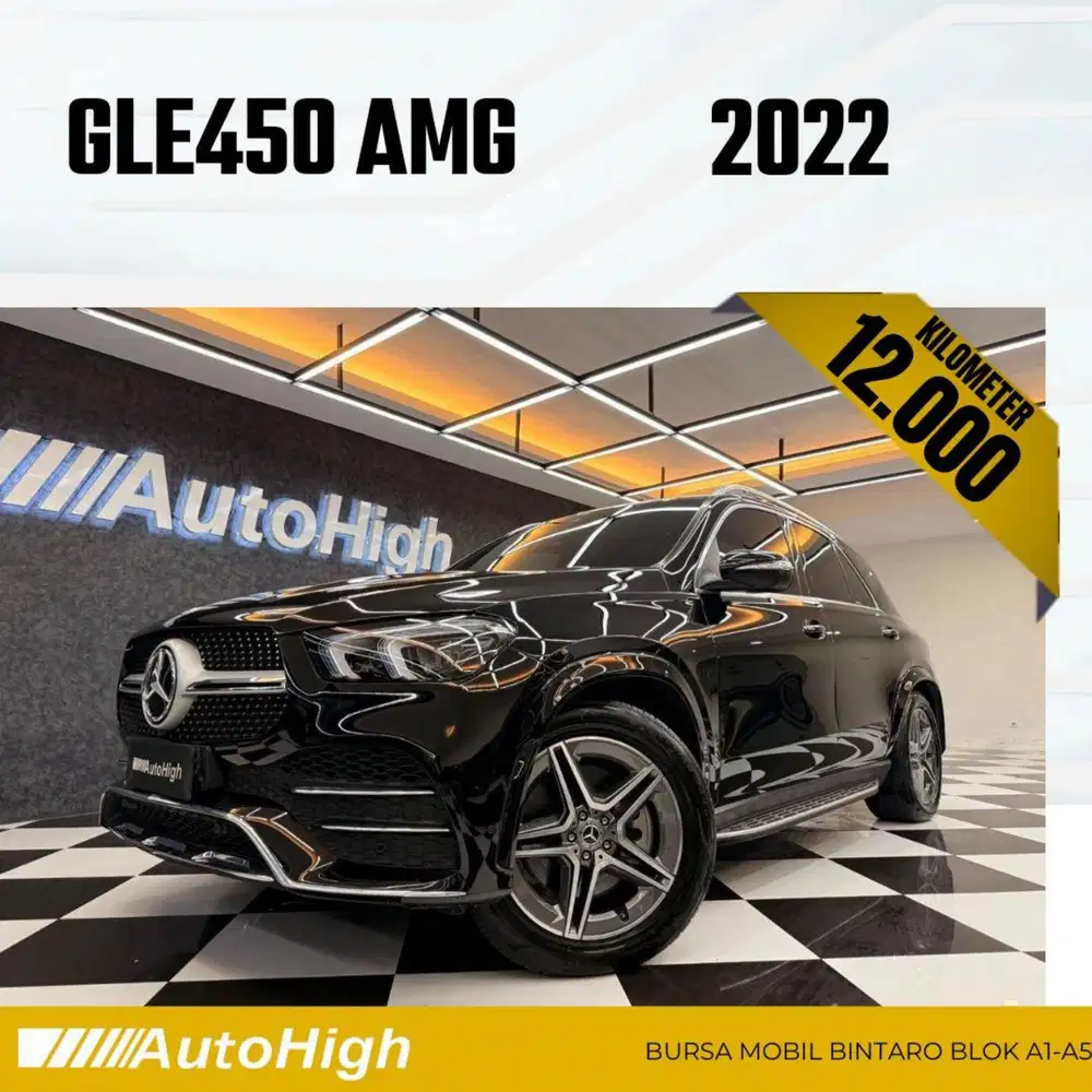 DP10% [Km12.000] GLE450 AMG 2022 Black / GLE 450 Reg 2021 #AUTOHIGH