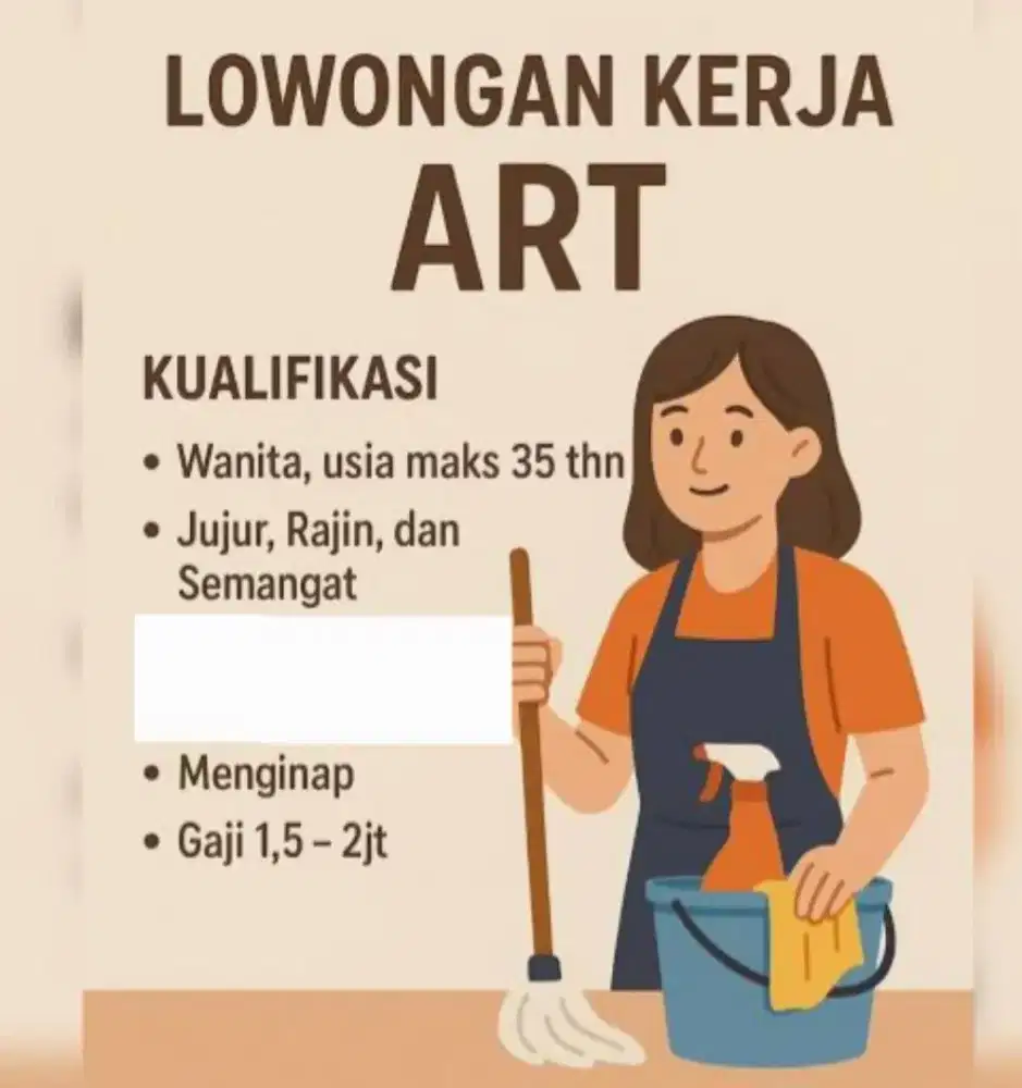 Lowongan Kerja ART dan Momong Anak
