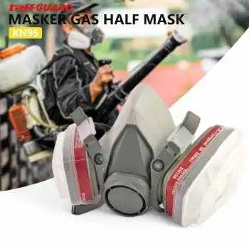 Masker Gas Half Face Respirator Filter Karbon Aktif KN95