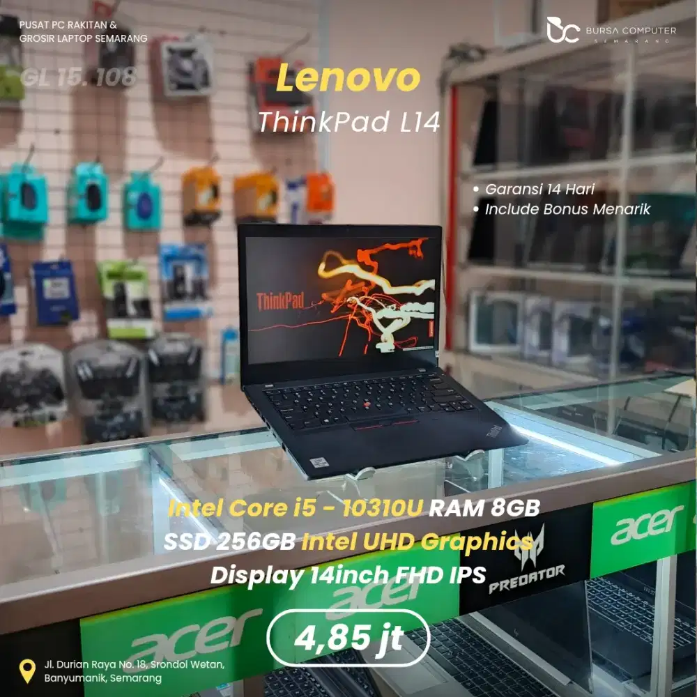 LENOVO Thinkpad L14 | Core i5 10310U 8GB 256GB
