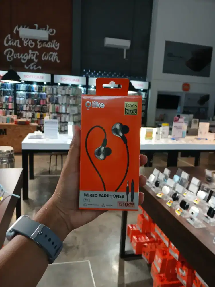 Olike E17 Wired Earphone Headset Kabel 120cm Aux 3.5mm Jack