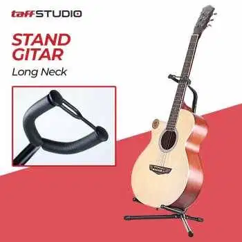 Stand Gitar Long Neck Adjustable Guitar Stand Aluminium