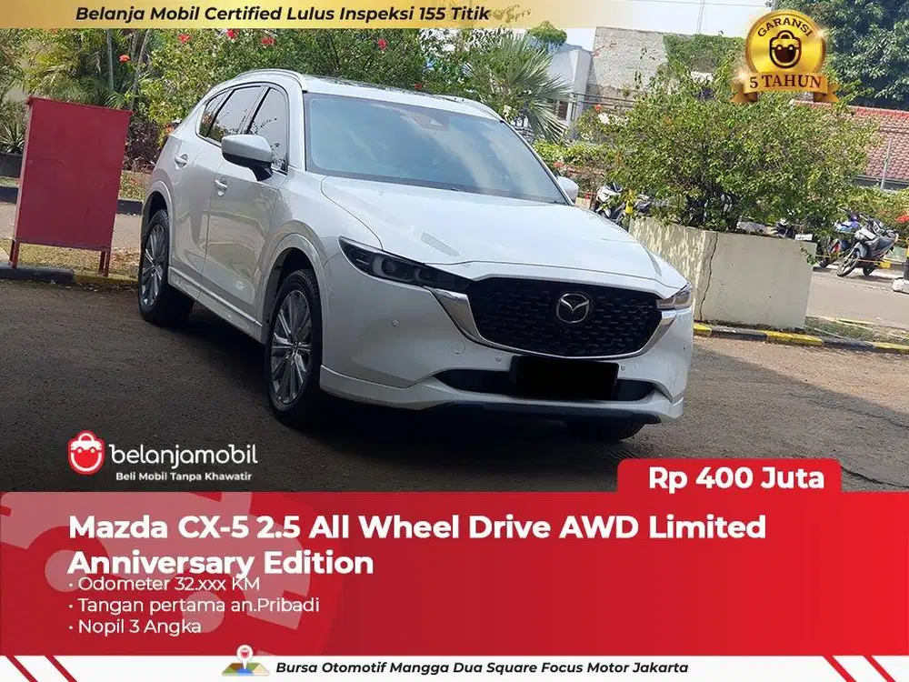 [GARANSI 5 TH] Mazda CX5 CX-5 CX 5 AWD Anniversary Edition 2022/2023