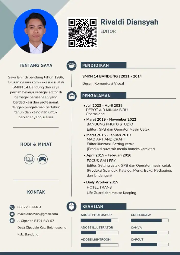 Halo, saya sedang mencari pekerjaan