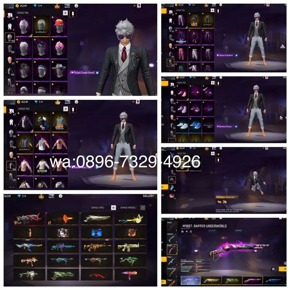 STOK AKUN FF POLOSAN SG REAPER LOG GOGGLE